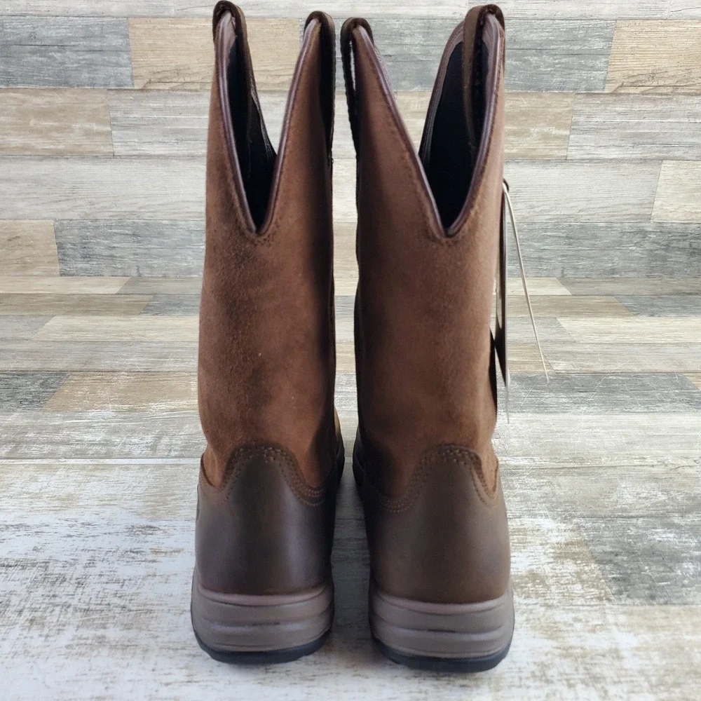 Ariat Terrain H20 Womens Boot Sz 8 B Distressed Brown Pull On Waterproof Outdoor